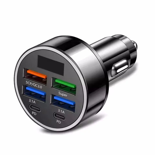 350W Car Charger USB PD QC3.0 USB C Car Phone Charger Type C Adapter for Iphone Samsung Huawei Xiaomi Quick Charge ﻿