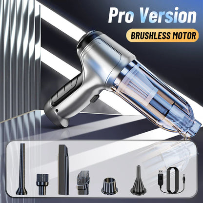Vacuum Cleaner & Blower (2 in 1) - Strong Suction Handheld Wireless Portable Vacuum Cleaner for Car and Home