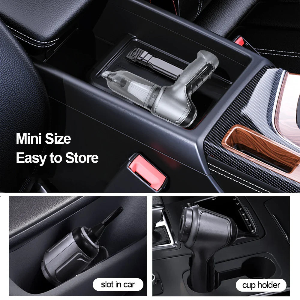 Vacuum Cleaner & Blower (2 in 1) - Strong Suction Handheld Wireless Portable Vacuum Cleaner for Car and Home