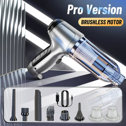 Vacuum Cleaner & Blower (2 in 1) - Strong Suction Handheld Wireless Portable Vacuum Cleaner for Car and Home