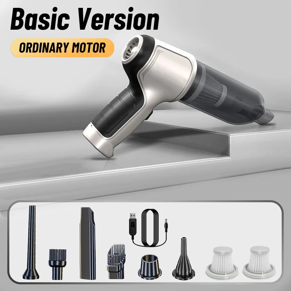 Vacuum Cleaner & Blower (2 in 1) - Strong Suction Handheld Wireless Portable Vacuum Cleaner for Car and Home